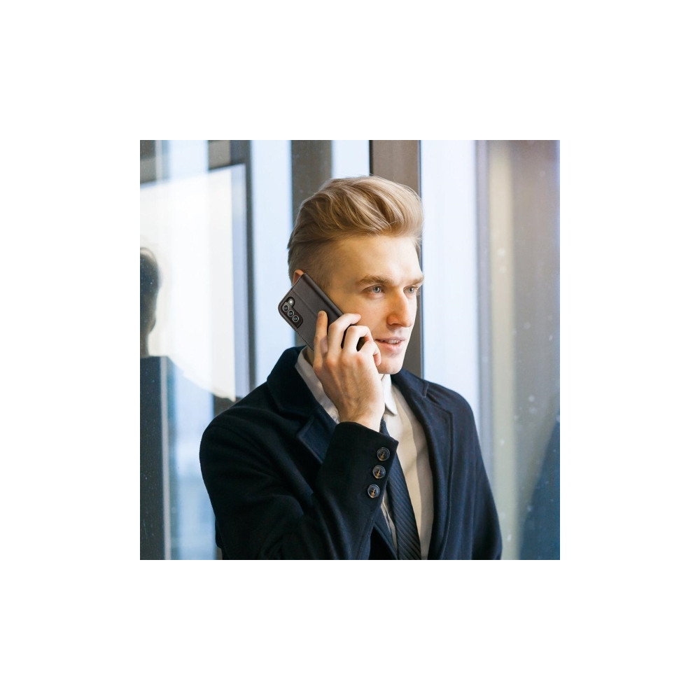 Produktbild för Dux Ducis Hivo läder flipcover äkta läder plånbok för kort o...