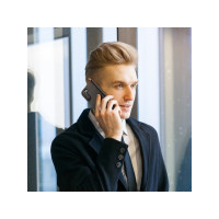 Produktbild för Dux Ducis Hivo läder flipcover äkta läder plånbok för kort o...