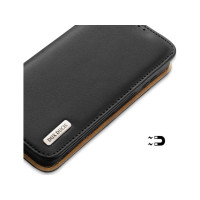 Produktbild för Dux Ducis Hivo läder flipcover äkta läder plånbok för kort o...