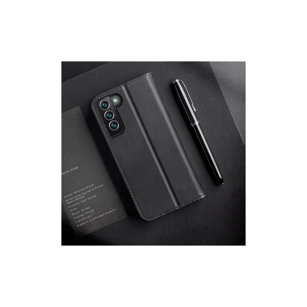 Produktbild för Dux Ducis Hivo läder flipcover äkta läder plånbok för kort o...