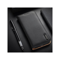 Produktbild för Dux Ducis Hivo läder flipcover äkta läder plånbok för kort o...
