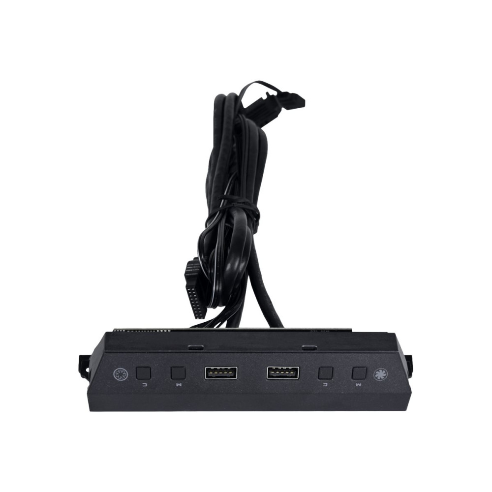 Produktbild för Lian Li LAN216-1X - I/O-gränssnittskit för systemskåp - 2 x USB 3.0 Type-A, ARGB controller