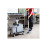 Produktbild för Vileda Professional UltraSpeed Safe mop - mopptrasa - polyestermikrofiber - mörkgrå - paket med 20