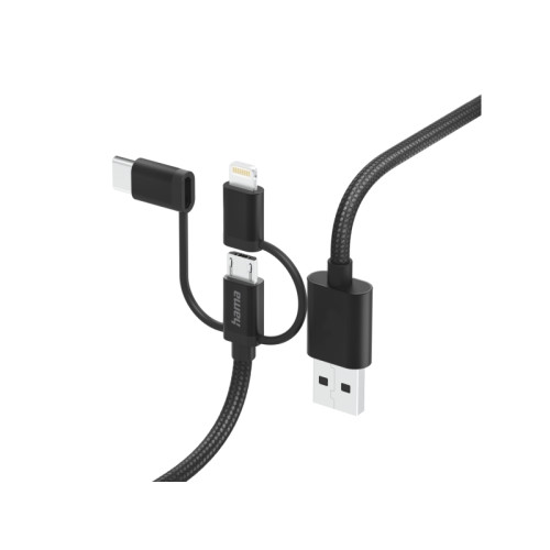 Hama Hama 00201536, 1,5 m, USB A, USB C, USB 2.0, 0,48 Gbit/s, Sv...
