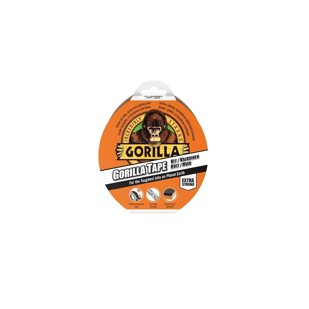 Produktbild för Gorilla vit tejp 48 mm.