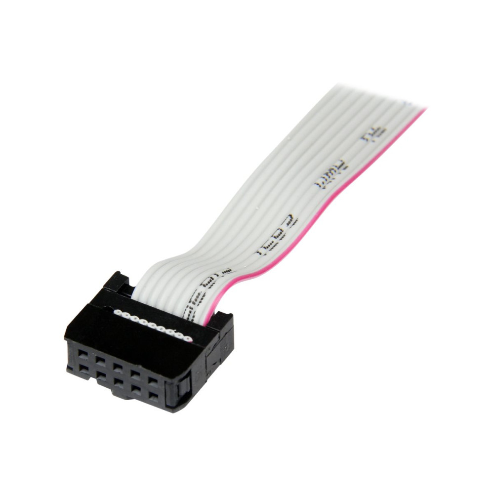 Produktbild för StarTech.com 16in (40cm) 9 Pin Serial Male to 10 Pin Motherboard Header Slot Plate - motherboard Serial Port Adapter (PLATE9M16) - seriell panel - DB-9 till 10 pin IDC - 41 cm