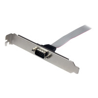 Produktbild för StarTech.com 16in (40cm) 9 Pin Serial Male to 10 Pin Motherboard Header Slot Plate - motherboard Serial Port Adapter (PLATE9M16) - seriell panel - DB-9 till 10 pin IDC - 41 cm