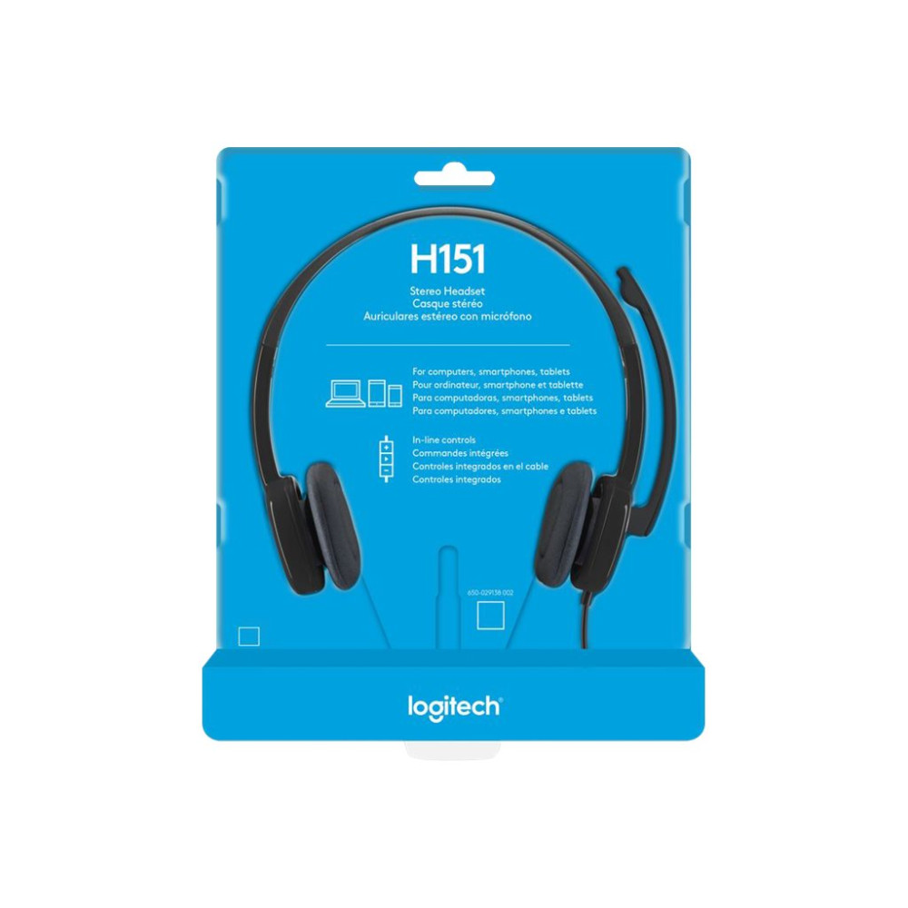 Produktbild för Logitech H151 Stereo Headset with Noise-Cancelling Mic - headset