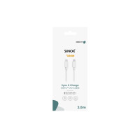 Produktbild för Sinox - USB typ C-kabel - USB-C till USB-C - 2 m