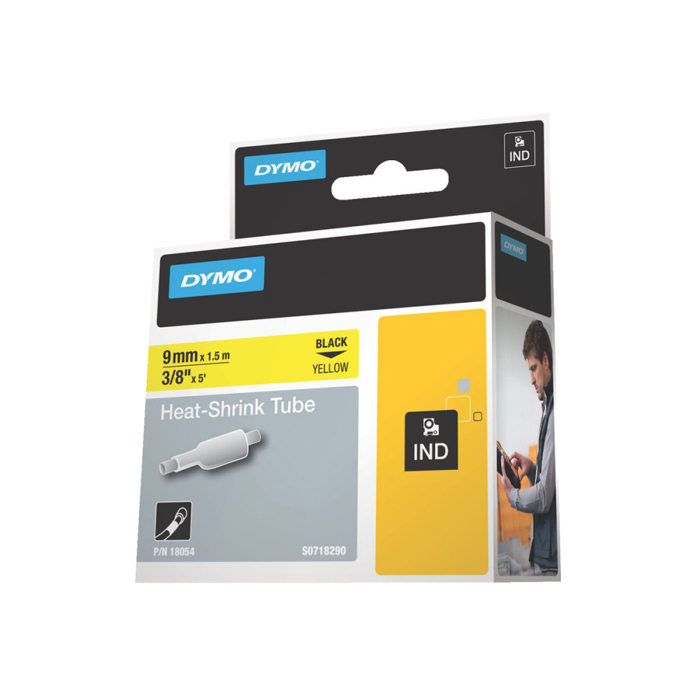 Produktbild för DYMO RhinoPRO Heat shrink tubing - fodral - Rulle (0,9 cm x 5,5 m)
