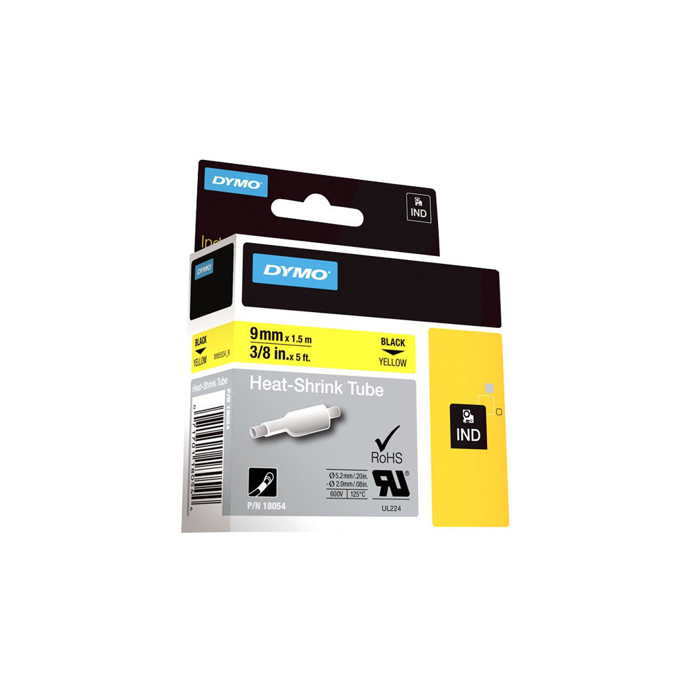 Produktbild för DYMO RhinoPRO Heat shrink tubing - fodral - Rulle (0,9 cm x 5,5 m)