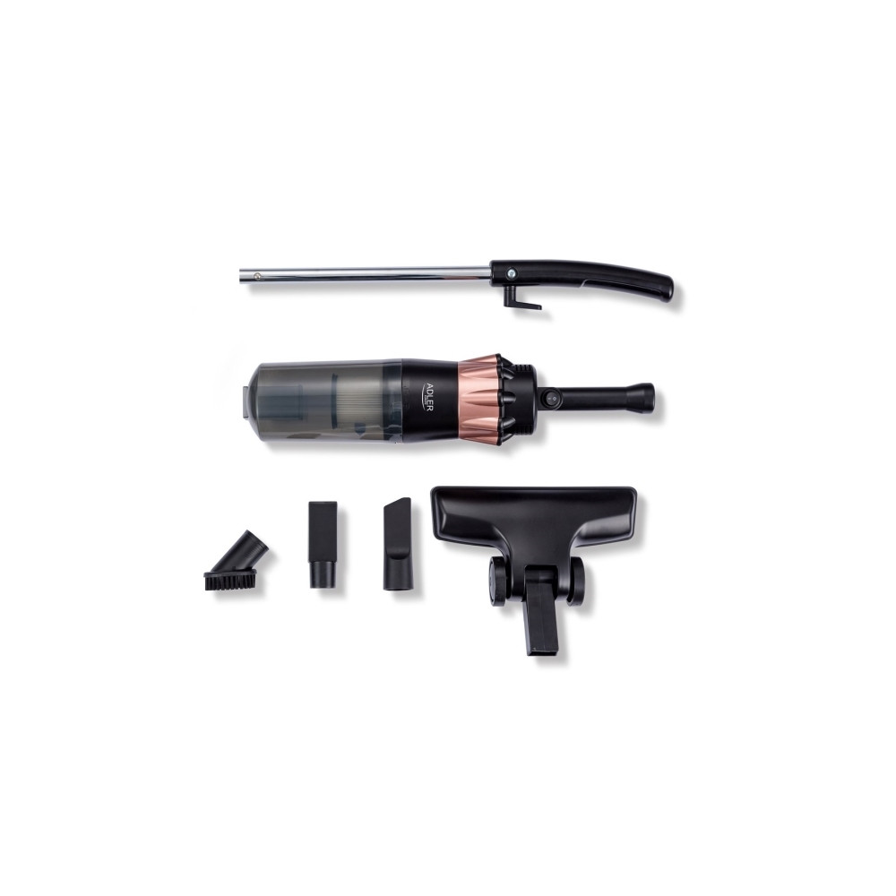 Produktbild för Adler AD 7049, 2-in-1 stick vacuum, Utan påse, Svart, Koppar...