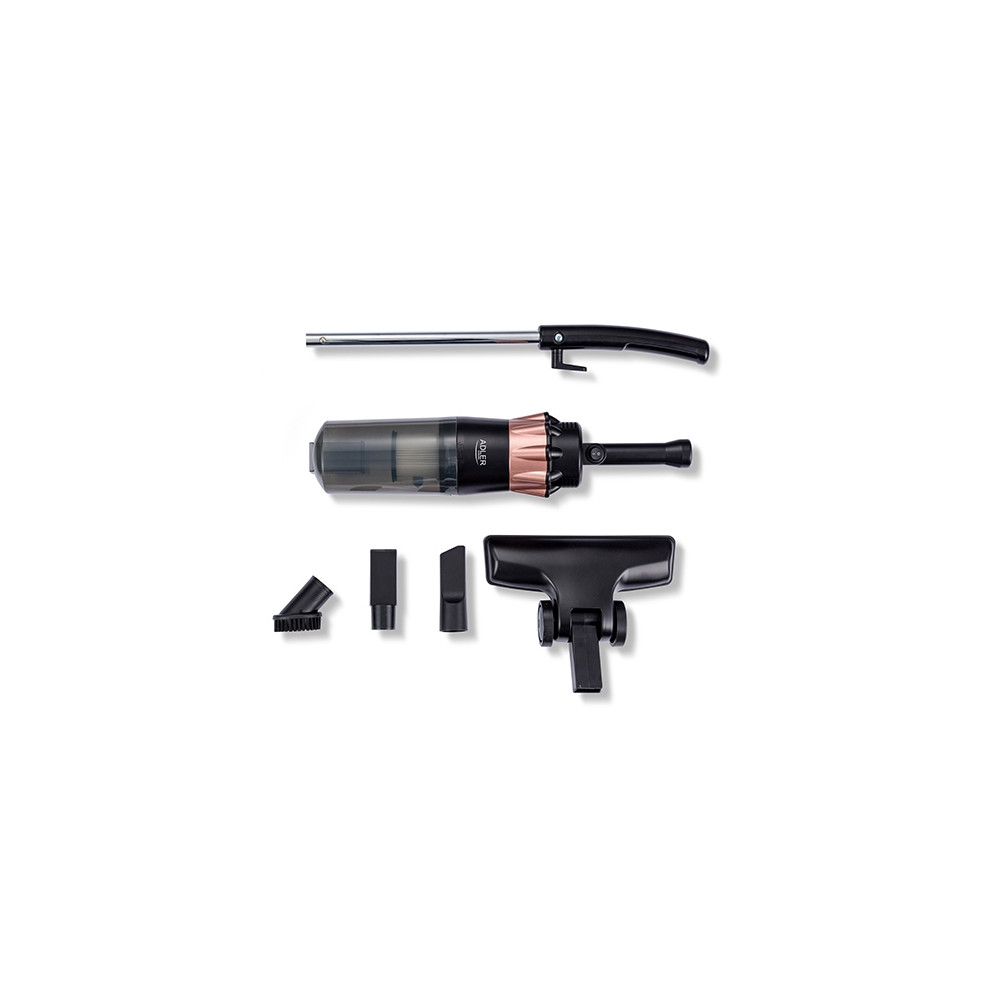 Produktbild för Adler AD 7049, 2-in-1 stick vacuum, Utan påse, Svart, Koppar...