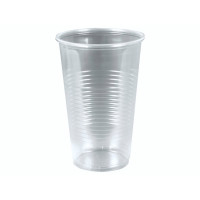 Produktbild för Plastikglas blød 50cl PP (øl) 50stk/ps (målestreg 0,5) Trans...