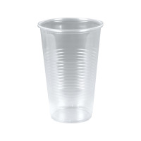 Produktbild för Plastikglas blød 50cl PP (øl) 50stk/ps (målestreg 0,5) Trans...