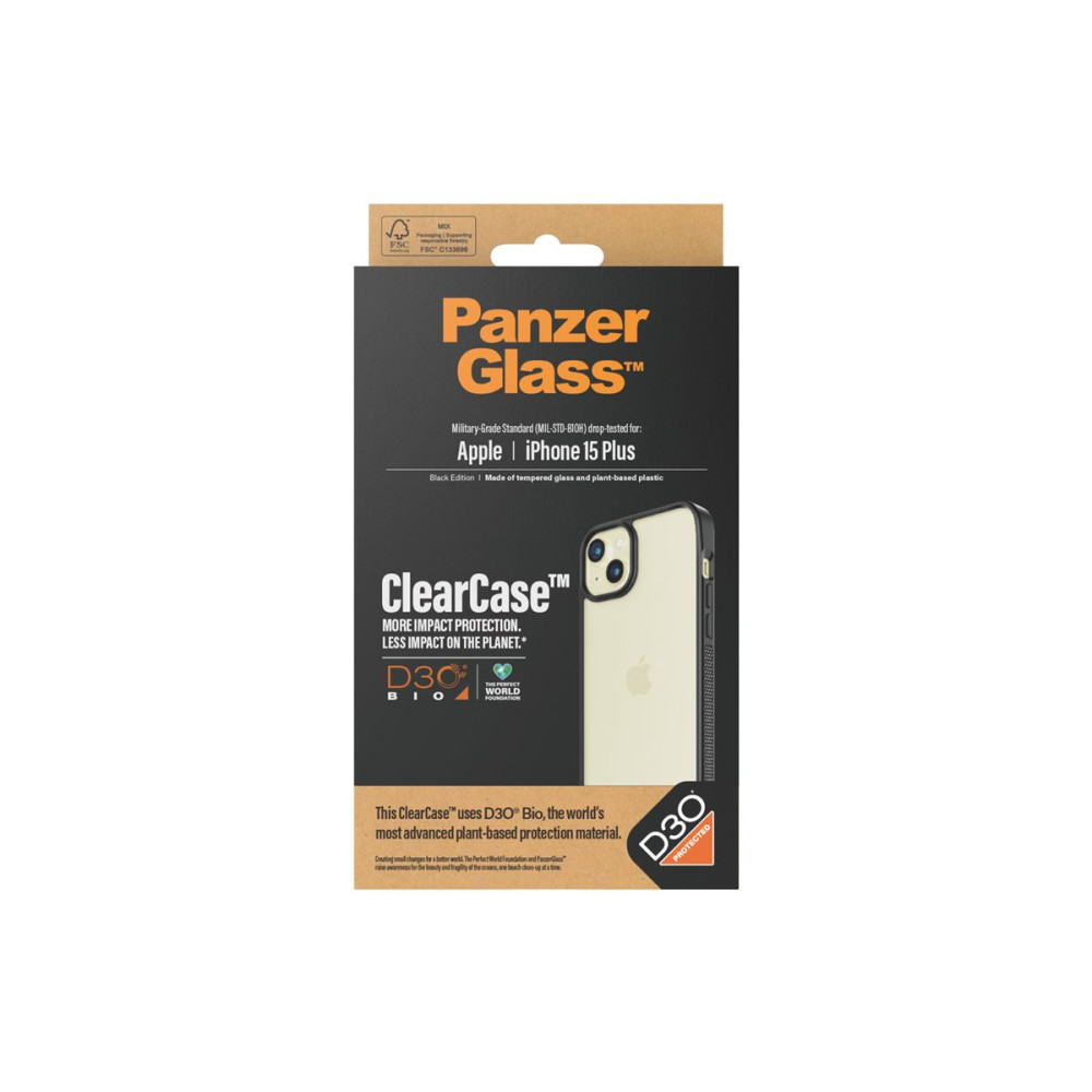Produktbild för PanzerGlass ClearCase - baksidesskydd för mobiltelefon