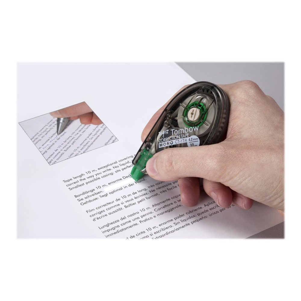 Produktbild för Tombow MONO YT - korrigeringsrulle - 4.2 mm x 10 m (paket om 20)