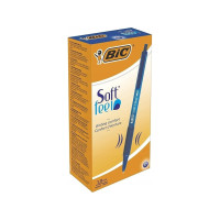 Produktbild för Kulspetspenna BIC Soft Feel Medium 1,0 mm blå