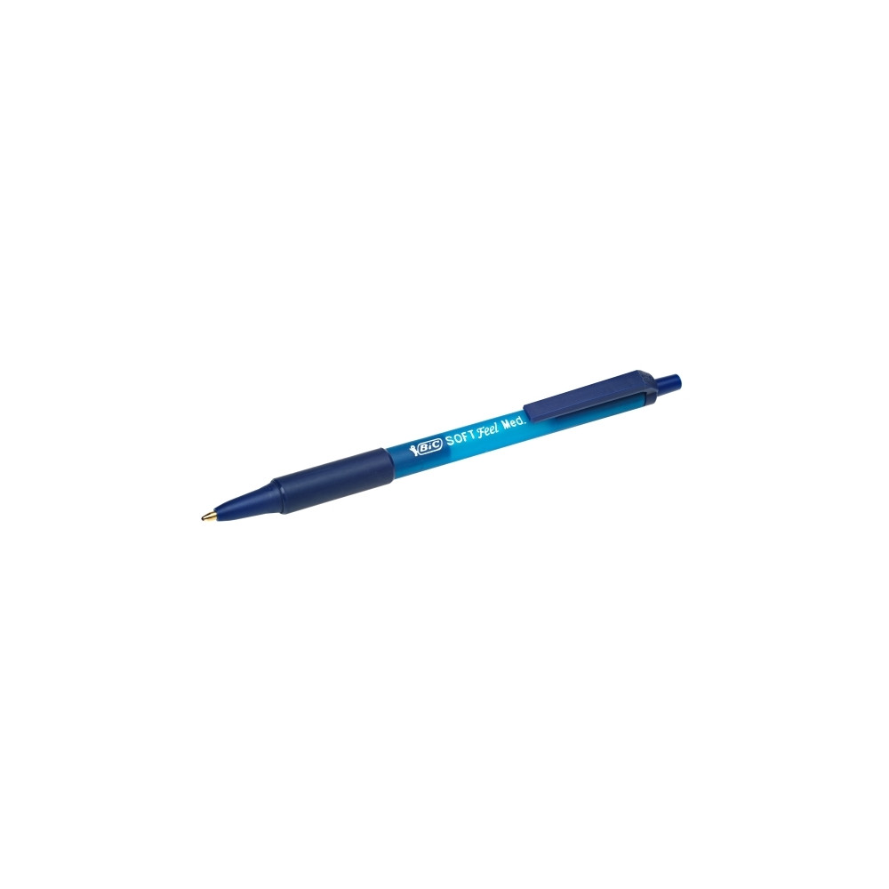 Produktbild för Kulspetspenna BIC Soft Feel Medium 1,0 mm blå