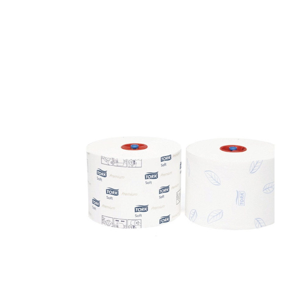 Produktbild för Tork Premium Compact T6 - toalettpapper - rulle - 90 m - vit