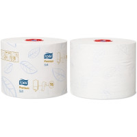 Produktbild för Tork Premium Compact T6 - toalettpapper - rulle - 90 m - vit