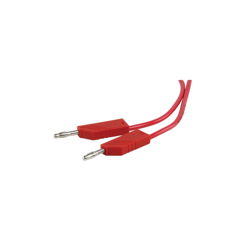 Produktbild för Hirschmann RH-MLN100R, Testkabel, Röd, mässing, Koppar, Nick...
