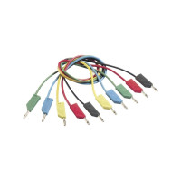 Produktbild för Hirschmann RH-MLN100R, Testkabel, Röd, mässing, Koppar, Nick...