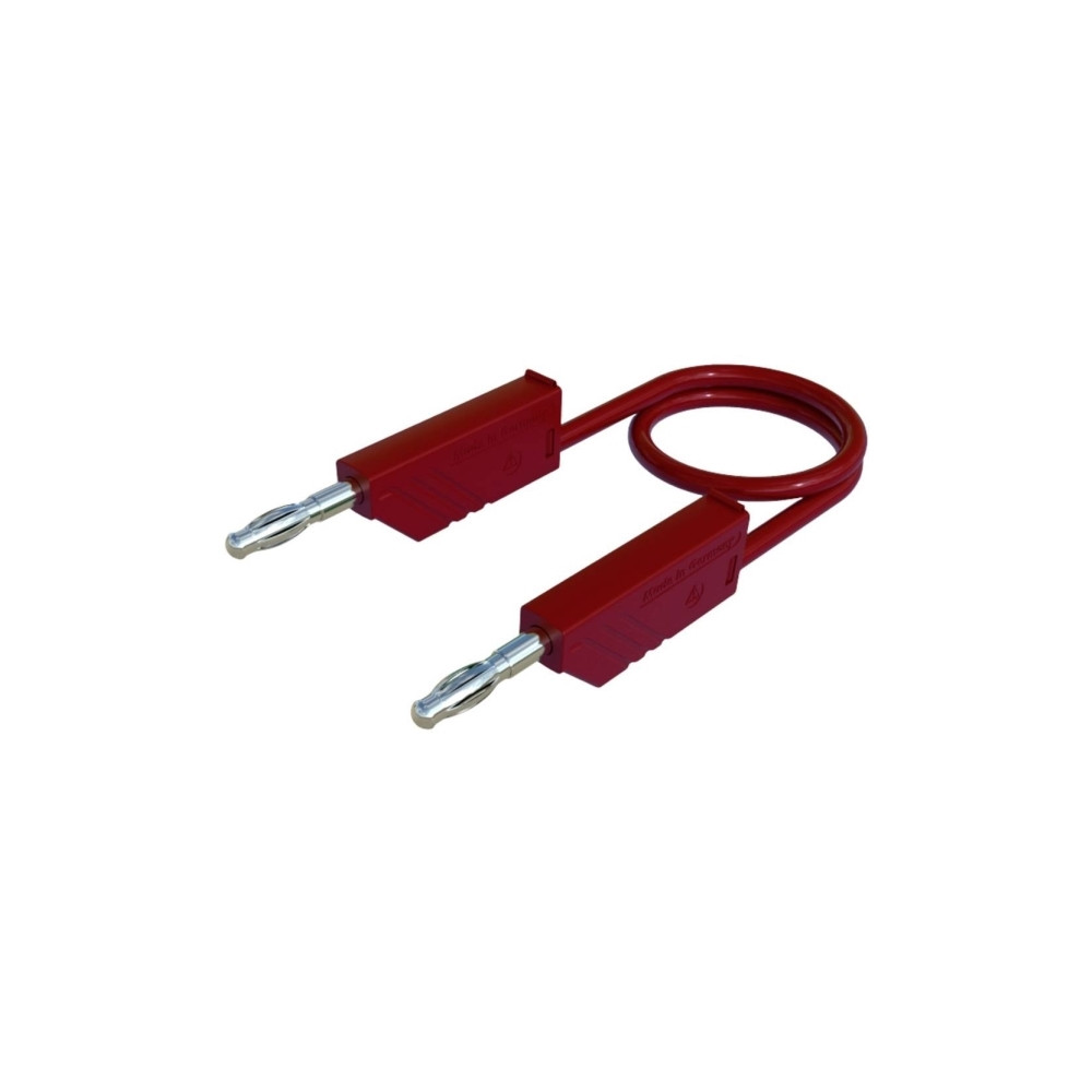Produktbild för Hirschmann RH-MLN100R, Testkabel, Röd, mässing, Koppar, Nick...