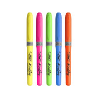 Produktbild för Overstregningspen BIC Highlighter Grip grøn med skrå spids
