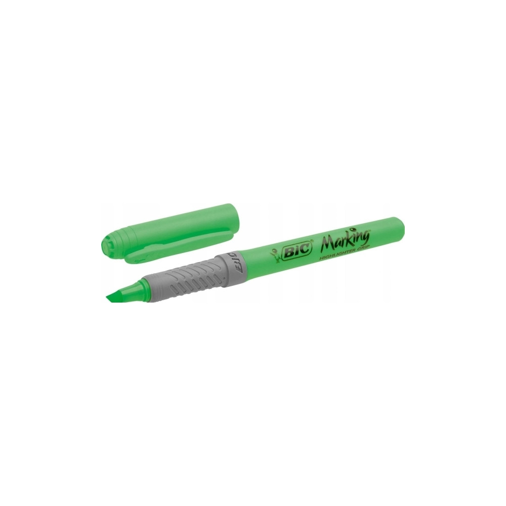 Produktbild för Overstregningspen BIC Highlighter Grip grøn med skrå spids