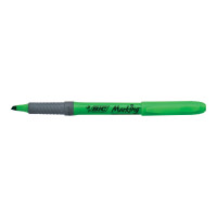 Produktbild för Overstregningspen BIC Highlighter Grip grøn med skrå spids