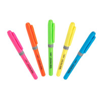 Produktbild för Overstregningspen BIC Highlighter Grip grøn med skrå spids