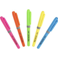 Produktbild för Overstregningspen BIC Highlighter Grip grøn med skrå spids