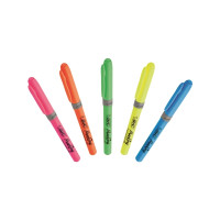 Produktbild för Overstregningspen BIC Highlighter Grip grøn med skrå spids