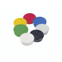 Produktbild för Magneter Dahle 38 mm, runda, blandade färger