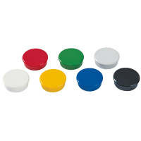Produktbild för Magneter Dahle 38 mm, runda, blandade färger