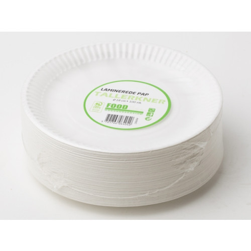 FoodLine Platta av kartong laminerad 18 cm