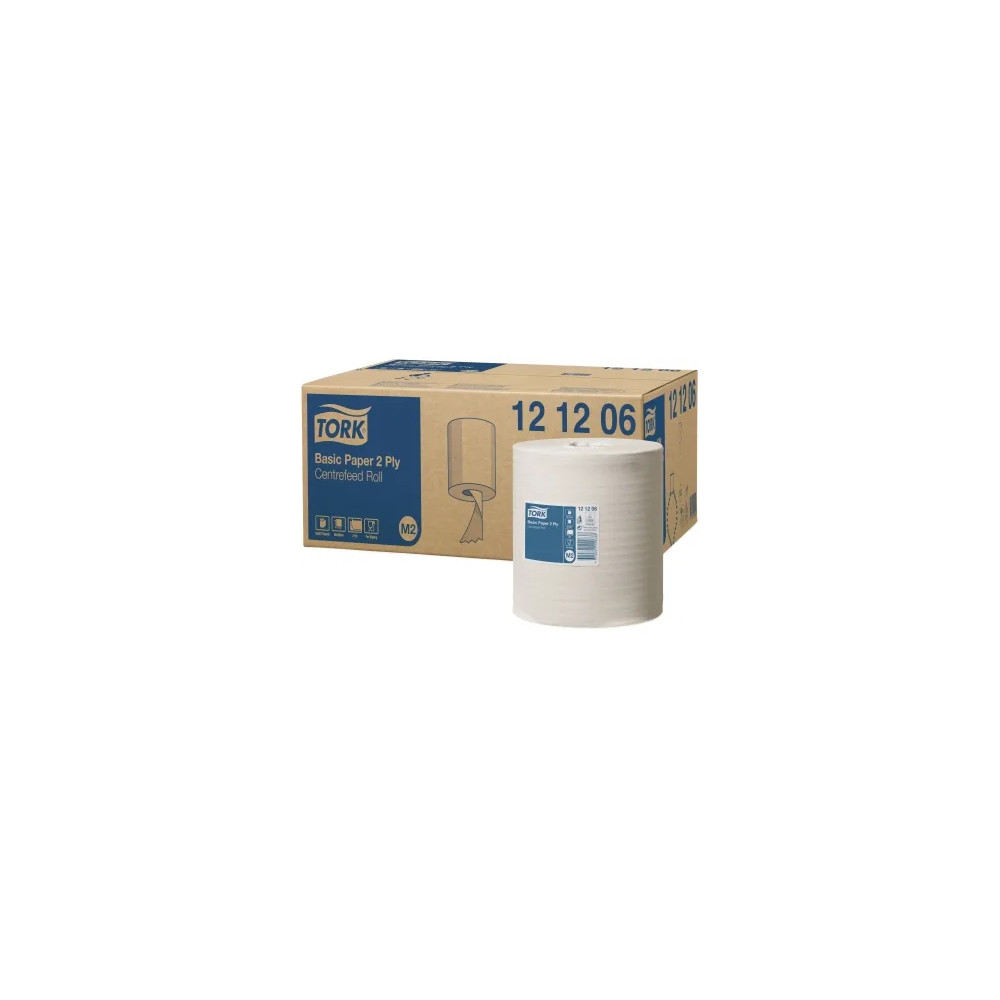 Produktbild för Tork Universal Wiper 320 M2 - pappershandduk - 457 ark - centrumdragvals - 160 cm - vit