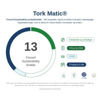 Produktbild för Håndklæderuller Tork H1 Matic® Universal 1-lag 280m hvid
