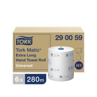 Produktbild för Håndklæderuller Tork H1 Matic® Universal 1-lag 280m hvid