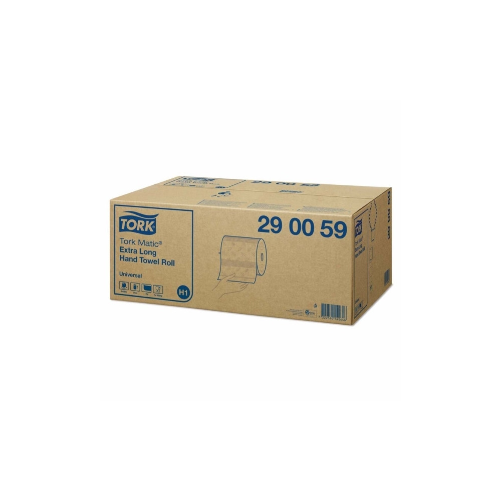 Produktbild för Håndklæderuller Tork H1 Matic® Universal 1-lag 280m hvid