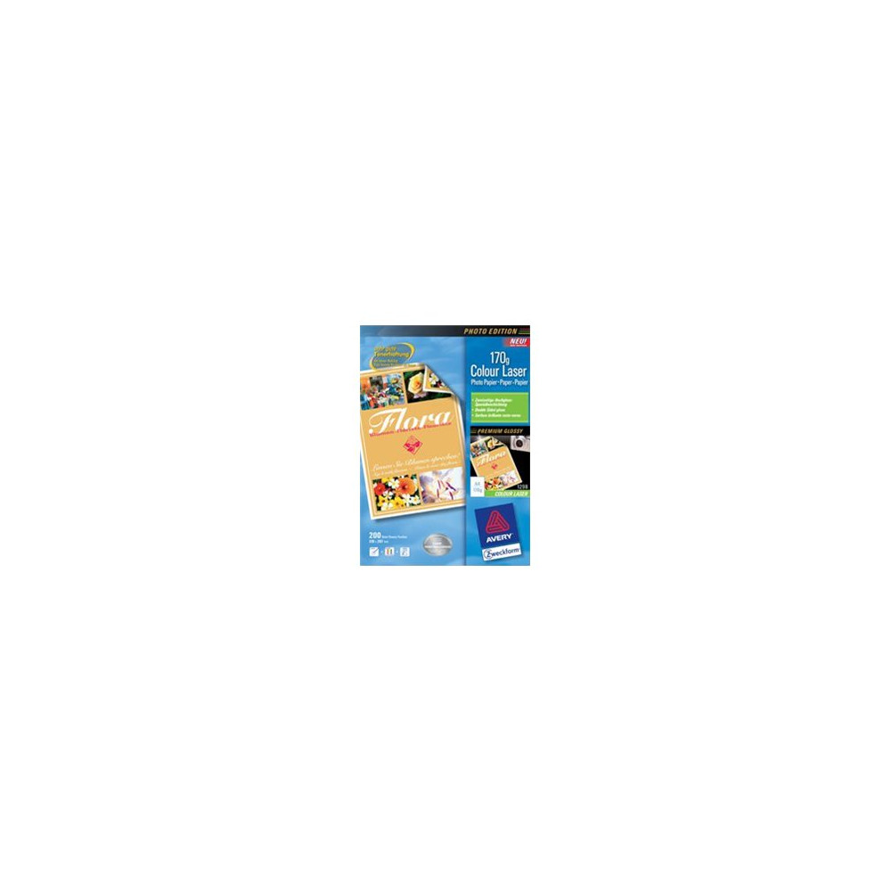 Produktbild för Avery Zweckform Superior Colour Laser Paper 1298 - fotopapper - blank - 200 ark - A4 - 170 g/m²