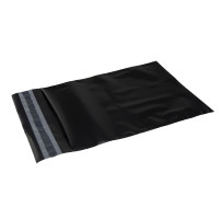 Produktbild för Fraktpåsar 340x420 mm svarta, PE, i 100 % återvunnen plast