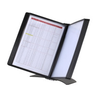 Produktbild för A4 Easymount arkiveringssystem för 10 fickor svart skrivbord...