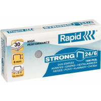 Produktbild för Häftklamrar Rapid Strong 24/6 galvaniserad
