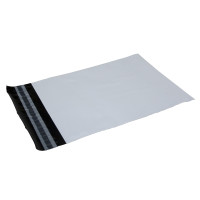 Produktbild för Fraktpåsar 400 x 600 mm vita, PE, 100 % återvunnen plast