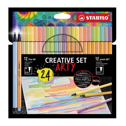 STABILO STABILO Creative Set ARTY, Blandade färger, Multifärg, Hexag...