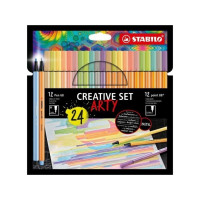 Produktbild för STABILO Creative Set ARTY, Blandade färger, Multifärg, Hexag...
