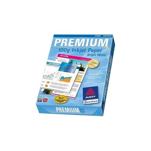 AVERY Avery Bright White Inkjet Papier - vanligt papper - 500 ark - A4 - 100 g/m²
