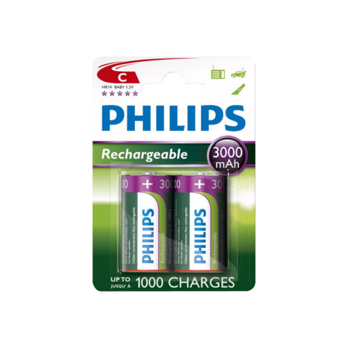 Philips Philips R14B2A300 batteri - 2 x C - NiMH